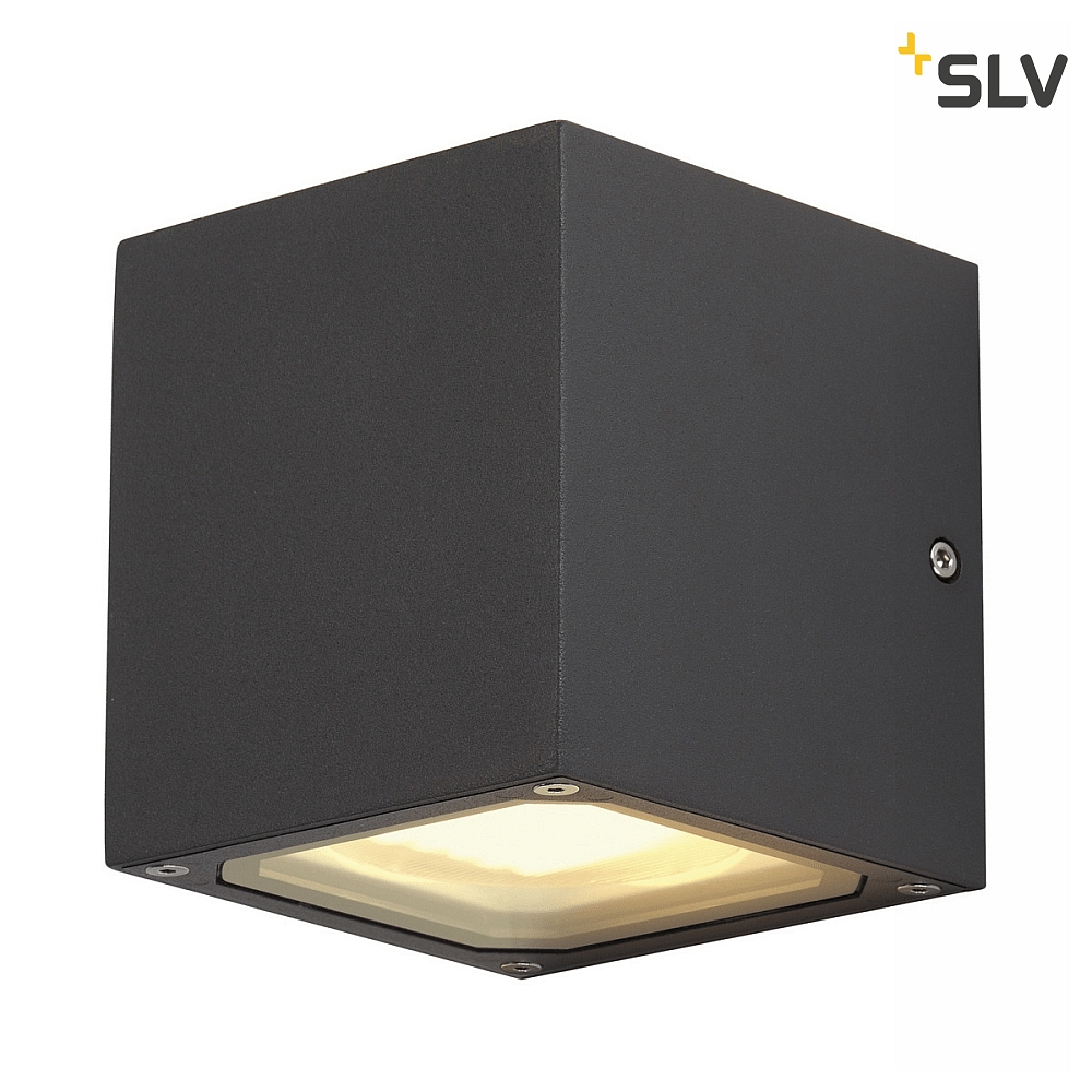 voor huurder lucht Outdoor Wall luminaire SITRA CUBE, UP/DOWN, IP44, 2x GX53 TCR-TSE max. 9W,  anthracite