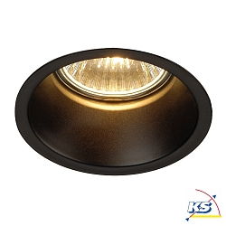 Downlight DORENDO GU10 QPAR51 rond, version pour montage encastr, reculer GU10 IP20, noir  gradable