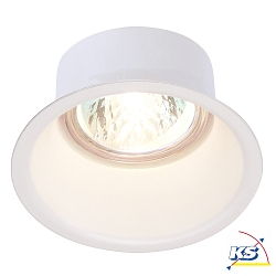 Downlight DORENDO GU10 QPAR51 rond, version pour montage encastr, reculer GU5,3 IP20, blanc mat gradable