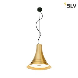 Premium LED Pendant luminaire BATO 35 PD,  35cm, 21W 2500K 1300lm 100, TRIAC dimmable, brushed brass