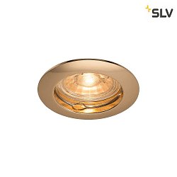 PIKA QPAR51, Ceiling recessed luminaire, fixed, brass