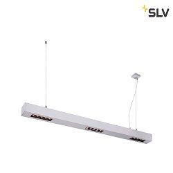 Premium-LED Pendelleuchte Q-LINE PD, 100cm, fr BAP, 45W, TRIAC dimmbar, Silber, 3000K 2100lm