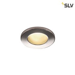 Outdoor Ceiling recessed luminaire DOLIX OUT, GU10, QPAR51, IP65,  68mm, round, chrome