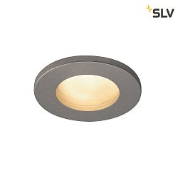 Outdoor Ceiling recessed luminaire DOLIX OUT, GU10, QPAR51, IP65,  68mm, round, silver grey