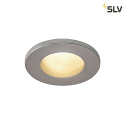 Outdoor Ceiling recessed luminaire DOLIX OUT, GU10, QPAR51, IP65,  68mm, round, matt chrome