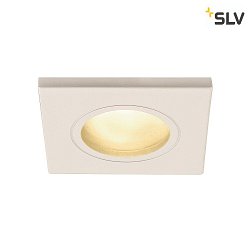 Outdoor Ceiling recessed luminaire DOLIX OUT, GU10, QPAR51, IP65,  68mm, square, white