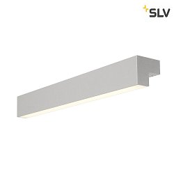 LED Wandleuchte / Spiegelleuchte L-LINE 60, 10W 3000K 820lm 120, IP44, Silber eloxiert