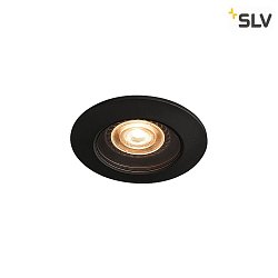 Outdoor Ceiling recessed luminaire VARU QPAR51 DL, GU10, Mounting  7.5cm, IP20/65, black