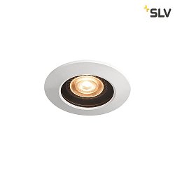 Outdoor Ceiling recessed luminaire VARU QPAR51 DL, GU10, Mounting  7.5cm, IP20/65, black / white