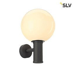 Outdoor Wall luminaire GLOO PURE WL, E27, IP44 IK04, shade  20cm, anthracite
