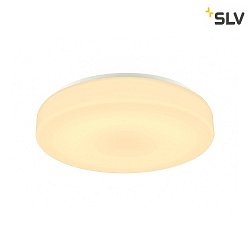 LED Outdoor Wall and Ceiling luminaire LIPSY 50 Drum, IP44, 3000/4000K,  40cm, 21W, white