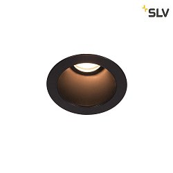 LED Ceiling recessed luminaire HORN MAGNA, 7.7W 3000K,, 415lm 25, black