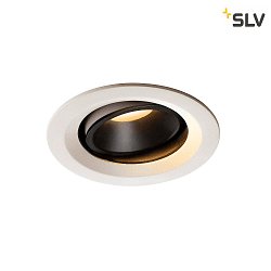 Apparecchio da incasso a soffitto NUMINOS DL M girevole, ruotabile IP20, Nero, Bianco