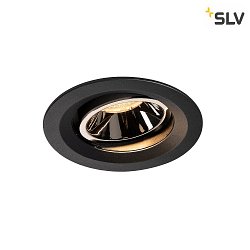 LED Ceiling recessed luminaire NUMINOS DL M, 3000K, IP20, rotatable / pivotable, 20, 1550lm, UGR 17, black/chrome