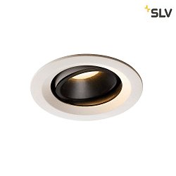 Apparecchio da incasso a soffitto NUMINOS DL M girevole, ruotabile IP20, Nero, Bianco