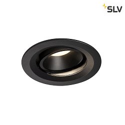 LED Ceiling recessed luminaire NUMINOS DL M, 4000K, IP20, rotatable / pivotable, 20, 1600lm, UGR 19, black/black