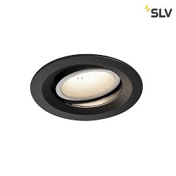 Apparecchio da incasso a soffitto NUMINOS DL M girevole, ruotabile IP20, Nero, Bianco