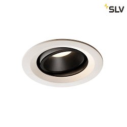 Plafonnier encastr NUMINOS DL M pivotant, rotatif IP20, noir , blanche