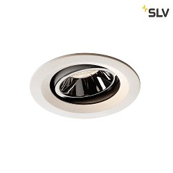 LED Ceiling recessed luminaire NUMINOS DL M, 4000K, IP20, rotatable / pivotable, 20, 1660lm, UGR 17, white/chrome