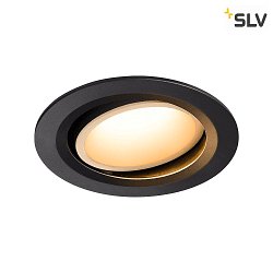 LED Ceiling recessed luminaire NUMINOS DL L, 2700K, IP20, rotatable / pivotable, 20, 2250lm, UGR 18, black/white