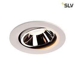 LED Ceiling recessed luminaire NUMINOS DL L, 2700K, IP20, rotatable / pivotable, 20, 2150lm, UGR 17, white/chrome