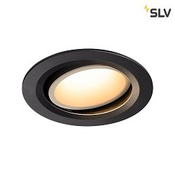 LED Ceiling recessed luminaire NUMINOS DL L, 3000K, IP20, rotatable / pivotable, 40, 2300lm, UGR 19, black/white