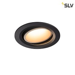 LED Ceiling recessed luminaire NUMINOS DL L, 3000K, IP20, rotatable / pivotable, 55, 2300lm, UGR 20, black/white