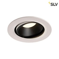 Apparecchio da incasso a soffitto NUMINOS DL L girevole, ruotabile IP20, Nero, Bianco