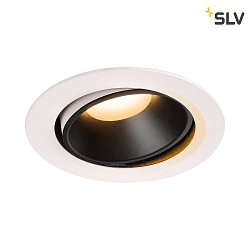 LED Ceiling recessed luminaire NUMINOS DL XL, 2700K, IP20, rotatable / pivotable, 20, 3300lm, UGR 21, white/black