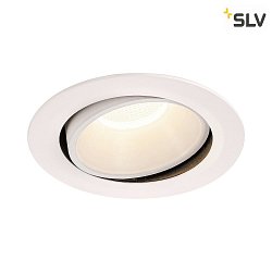 Apparecchio da incasso a soffitto NUMINOS DL XL girevole, ruotabile IP20, Bianco