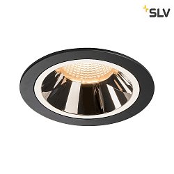 LED Ceiling recessed luminaire NUMINOS DL L, 2700K, IP20, 20, 2150lm, UGR 17, black/chrome