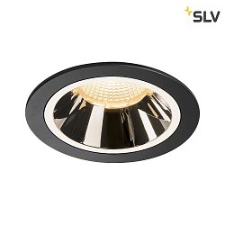 LED Ceiling recessed luminaire NUMINOS DL L, 3000K, IP20, 20, 2200lm, UGR 17, black/chrome