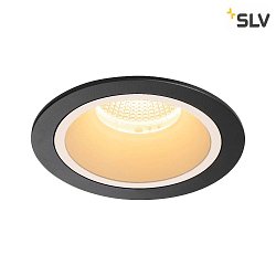 Apparecchio da incasso a soffitto NUMINOS DL L IP20, Nero, Bianco