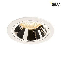 LED Ceiling recessed luminaire NUMINOS DL L, 3000K, IP20, 20, 2200lm, UGR 17, white/chrome