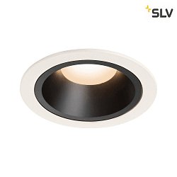 Apparecchio da incasso a soffitto NUMINOS DL L IP20, Nero, Bianco