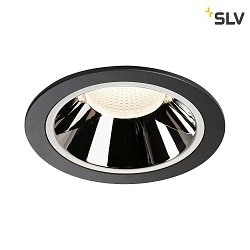 Apparecchio da incasso a soffitto NUMINOS DL XL IP20, Cromo, Nero