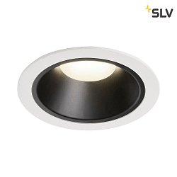 Apparecchio da incasso a soffitto NUMINOS DL XL IP20, Nero, Bianco