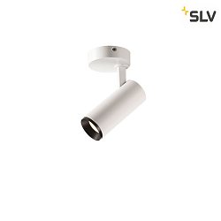 Plafoniera NUMINOS SPOT DALI S controllabile da DALI IP20, nero, bianco dimmerabile