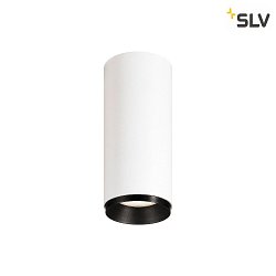 Luminaire de plafond NUMINOS CL DALI S contrlable par DALI IP20, noir, blanche gradable