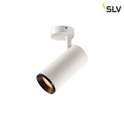 Plafoniera NUMINOS SPOT DALI L controllabile da DALI IP20, nero, bianco dimmerabile