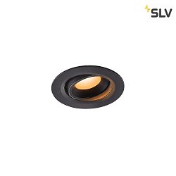 LED Ceiling recessed luminaire NUMINOS MOVE XS, 2700K, 20, black