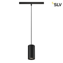 pendant luminaire NUMINOS S 48V DALI 2 20 for VDU workstation, DALI controllable IP20, black matt dimmable