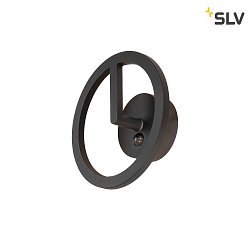 outdoor wall luminaire Q-RING with sensor IP65, black