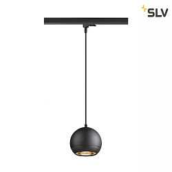 3-phase pendant luminaire LIGHT EYE 150 GU10 IP20, black dimmable