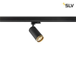 3-phase spot GRIP! L GU10 cylindrical, adjustable GU10 IP20, black dimmable