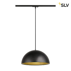 1- Luminaire  suspension monophas FORCHINI M 40 TRACK E27 IP20, noir gradable