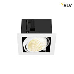 ceiling recessed luminaire KADUX SINGLE 1 flame, DALI controllable, cardanic swivelling IP20, white dimmable