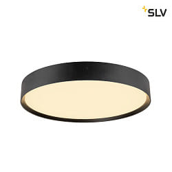 wall and ceiling luminaire DECONA PHASE round, CCT Switch IP44, black dimmable