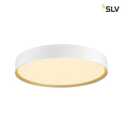 wall and ceiling luminaire DECONA PHASE round, CCT Switch IP44, gold, white dimmable