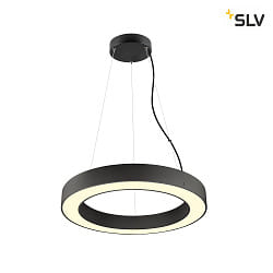 pendant luminaire MEDO RING 60 PHASE for VDU workstation, CCT Switch IP20, black dimmable